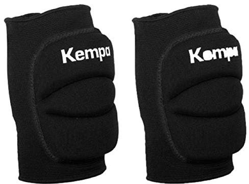 Kempa Handball & Volleyball Knieschoner Indoor Protektor gepolstert (Paar) schwarz (M = Knieumfang 34-38 cm)