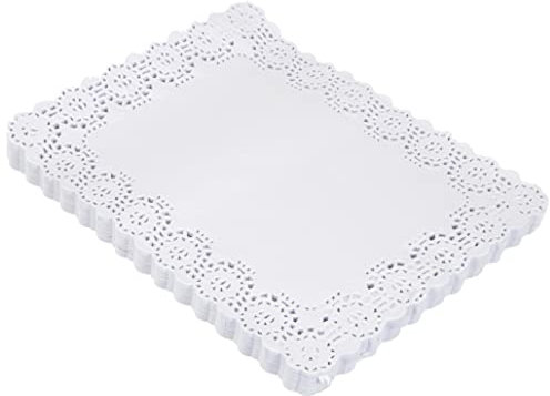 García de Pou 250 Unités - Dentelles Rectangulaires 47 g/m2, 27 x 21 cm Blanc Papier