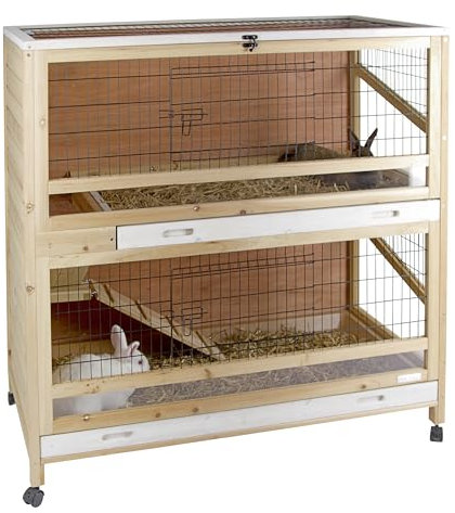 Kerbl Pet Kleintierkäfig Indoor Deluxe Doppelstöckig 115x60x118 cm