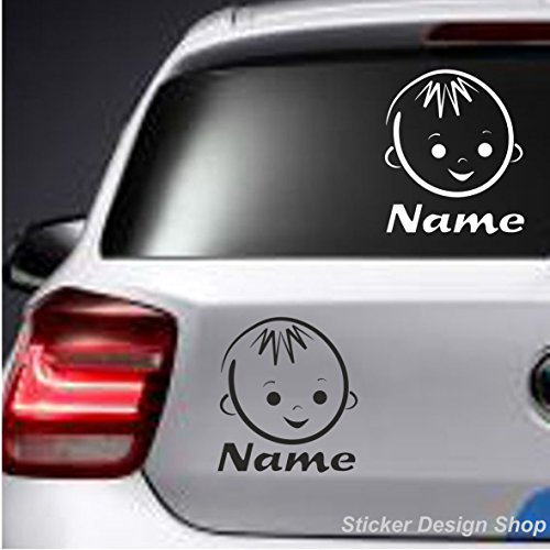 Baby Kinder Motive mit Wunschname Wunschtext Wunsch Name Auto Aufkleber Sticker Tuning LKW Motorrad M1