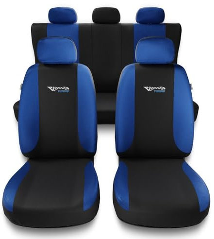 Mossa - Universal Sitzbezüge Auto kompatibel mit Ford Focus I, II, III, IV (1998- ) - Autositzbezüge Schonbezüge für Autositze - TG-BL