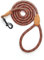 Mile High Life Leder Tailor Griff verstärken Bergsteigen Hundeseilleine mit robuster Metallverschluss (Rot, 180 cm)