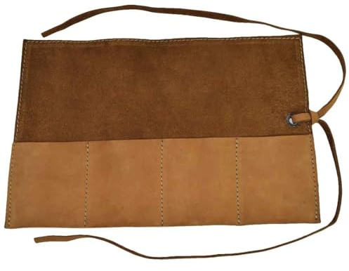 Hide & Drink Soft Leather Travel Watch Roll Organizer Holds Up to 4 Watches Handmade by Toffee Suede