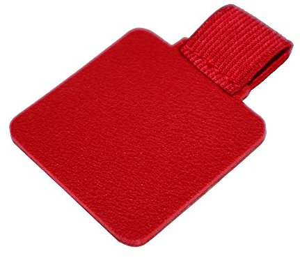 Red Pen Loop Pen Holder Self Adhesive Elastic Pencil Loop Faux Leather Stylus Pencil Holder Universal Fit for Notebooks Diaries Tablets Calendars Planner Journals Phones Clipboards (Red)