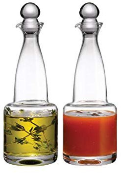Topkapi Elite Huile & vinaigre en cristal pour verre et huile Regina fait main Hauteur 21,5 cm
