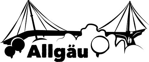 Autoaufkleber: Allgäu – Baumwipfelpfad – Skywalk (silber, 210 mm x 90 mm)
