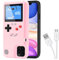 DIKKAR Game Case for iPhone, Retro Protective Case with Own Power Supply, 36 Small Games, Colour Display, Video Game Case for iPhone 11 Pro (Pink)