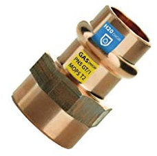 Raccordo Dritto Bronzo 3/4 X 22 Mm A Pressare Femmina Frabo