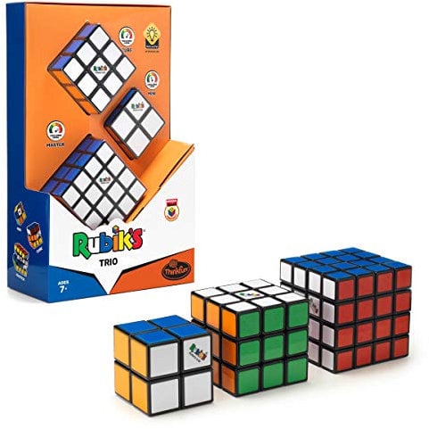 ThinkFun 76422 Gift Set: Trio, das perfekte Geschenkset Fan enthält Master 4x4, den original Zauberwürfel 3x3 und den Rubik's Mini 2x2 [Exklusiv bei Amazon]