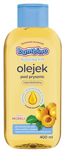Bambino Olio doccia per la famiglia con profumo di albicocca, 400 ml
