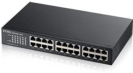 Zyxel 24-Port Gigabit Ethernet Unmanaged Switch - Design ohne Lüfter [GS1100-24E]