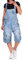 Jet Lag Damen Latzhose Overall Cargo Shorts mit Brusttasche TO3 denim bleached L