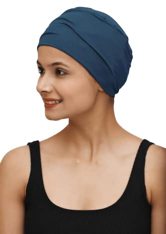 SAKUCHI Chemo Hats Solide Schlafmütze Damen Bambus Weiche Kopfbedeckung