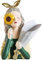 Pots de Fleurs, Fille Sculpture Cache-Pot, Résine Portrait Flowerpot Creative Vase de Fleurs, Statue Extérieur Pot, Accessoires de Décoration,Statue De Bureau,pour Bureau,Salon Cafés (Yellow)
