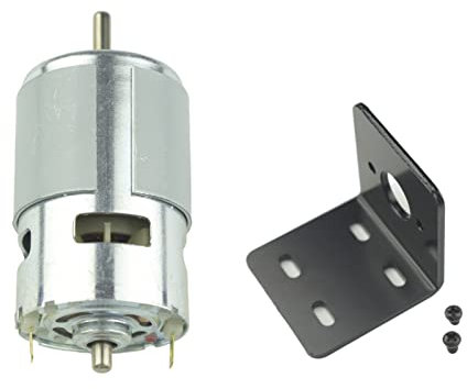 CONQUERALL 775 DC-Motor 12V/24V 10000-20000RPM Großes Drehmoment Hochleistungs-Elektronikmotor mit doppeltem Kugellager und Halterung