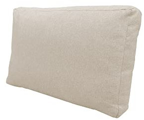 chilly pilley Palettenkissen Waschbar Gartenkissen für EU Paletten Palettenpolster Bezug abnembar mit Reißverschluss viele Farben und Größen (Rückenlehne 60x40x12 Creme)