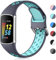 CeMiKa Silikon Armband Kompatibel Mit Fitbit Charge 5/6, Wasserdichtes Weiche Atmungsaktive Sportbänder, Klein Groß
