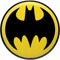 DC Comics Batman Fledermaus-Signal, rund, geprägtes Metallschild, Vintage-Batman-Wanddekoration für Männerhöhle oder Filmzimmer