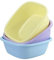 Jekiyo 8 L Square Washing Up Bowl Set of 3, Plastic Small Wash Bowl Kitchen Sink