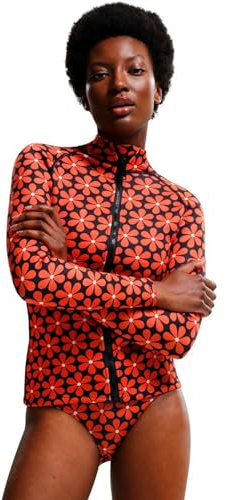 Regatta Womens Orla Kiely Full Zip Surf Scuba Top - Navy Daisy - 18/20
