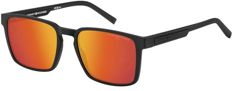 Tommy Hilfiger TH 2088/S Sonnenbrille, Mattschwarz, 55 für Herren, Mattes Schwarz, 55