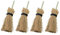 Beaupretty 4 Stück Mini Besen Besen Minibesen Hängen Requisiten Für Kinderbesen Halloween Hängen Halloween-Hexenbesen Retro-led-petroleumlampe Besen Für Kinder Wagen Die Hölzern