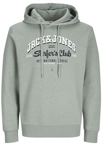 JACK & JONES Men's Hoodie, Iceberg Green, XL