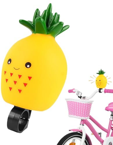 Fahrradklingel für Fahrrad, Horn zum Drücken von Früchten, Fahrradhorn, niedliches Zubehör zum Drücken, niedlicher Druckklang, für und Mädchen, geeignet