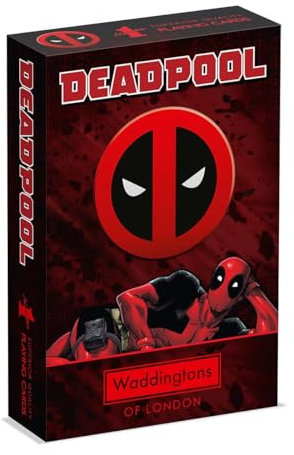 Waddingtons Number 1 Jeux de 54 Cartes - Deadpool Cartes - Jeux de Cartes - Jeux de Cartes Poker - Playing Cards