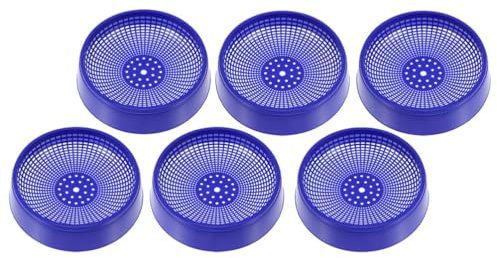 INOOMP 6 Pezzi Nido per Piccioni in Plastica Blu Ciotola di Nidificazione Confortevole per Uccelli da Allevamento in Casa o Zoo