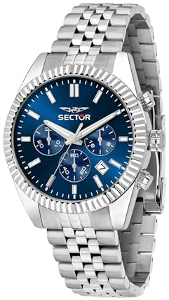 Sector No Limits Orologio Uomo, Cronografo, Analogico, 41 mm, Collezione 240, Regalo Uomo Compleanno