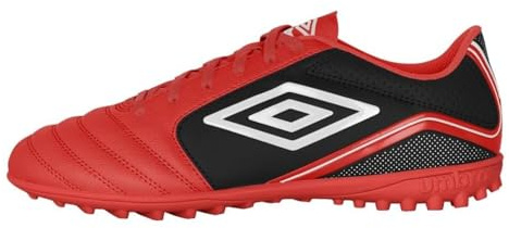 Umbro Men's Classico 12 Tf Soccer Turf Shoe, Red/White/Black, 9 UK