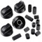 4Pcs Gas Stove Knobs Adaptors, Gas Hob Ovens, Cookers Knobs, Cooker Replacement Knobs Oven Switch Control Knobs for All Makes
