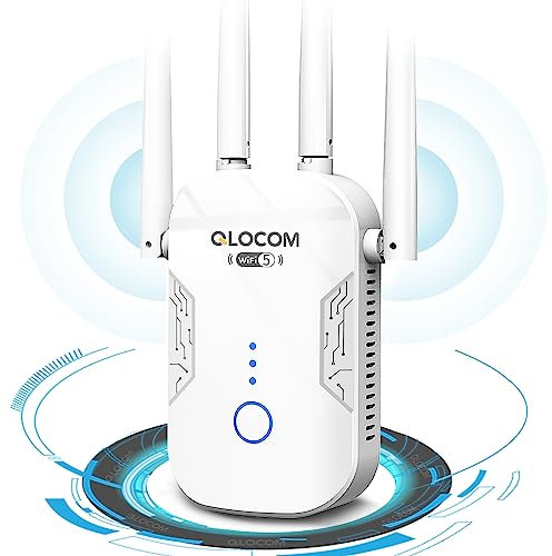 QLOCOM 1200Mbit/s WiFi Repeater Dualband 2,4GHz+5GHz WiFi Booster mit Repeater Modu fgsrtwigdtyhw
