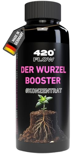 420Flow Wurzel Booster für Cannabis Hanf – Hochwirksamer Wurzelstimulator für kräftiges Wachstum, verbessert Wurzelbildung, Dünger geeignet für Erde & Hydroponik (250ml)
