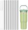 Replacement Straw for Stanley Iceflow 0.89L/30oz, Reusable Stainless Steel Straw with Straw Cleaner Brush for Stanley (Only Fit Iceflow 30oz Original Lid)