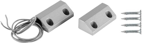 Tiardey Contatto Porta Avvolgibile Allarme Interruttore Reed Magnetico Sensore Contatto Porta Avvolgibile Interruttore Magnetico Porta Sensore Magnetico Porta in Ferro