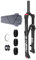 Forcella MTB Pneumatica 26/27,5/29 Attacco 1-1/8 Dritto Blocco Rapido 9x100mm Regolazione Ammortizzazione Corsa 120mm (Sblocco Manuale/Remoto), Progettata per Gravel Marathon
