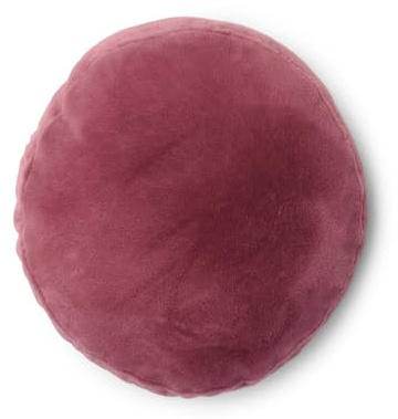 ESSENZA Dekokissen Mads Furry Mauve, Ø 45 cm - 100% Polyester - Uni