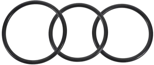 3 Stück Klangschalen Gummiringe Schwarz Kristall Klangschalen | Rutschhemmend und Formstabil, für Buddhistische Schalen und Kristallklangschalen, Zubehör aus Gummi