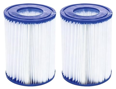 Cartuccia Filtro For Piscina Di Tipo II, Compatibile Con Bestway, 58094, Compatibile Con Lay-Z-SPA, Sostituzione Delle Pompe Filtro Flowclear(2pcs)
