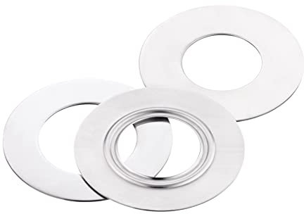 Original Kaiser Tüllenadapterscheiben 3teilig, für Creme/ Gebäckpresse, Edelstahl, passend für alle Tüllengrößen