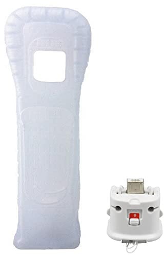 OSTENT Funda de silicona Motionplus Motion Plus + compatible con el mando a distancia de Nintendo Wii Color del juego Blanco