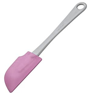 Fackelmann Zenker Spatola in plastica Linea Candy, Azzurro/Giallo/Rosa, Small