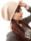 Prettystern Damen 100% Kaschmir-Wolle weich warm Cashmere Beanie Mütze Beige