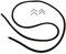 First4Spares Replacement 4-Sided Oven Door Seal & 90° Mounting Clips Compatible with Hoover & Candy Oven Cookers