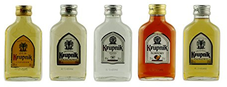 Geschenkset 5 x Mini Krupnik | Geschenkidee | Polnische Wodkas | 5 x 0,1 Liter