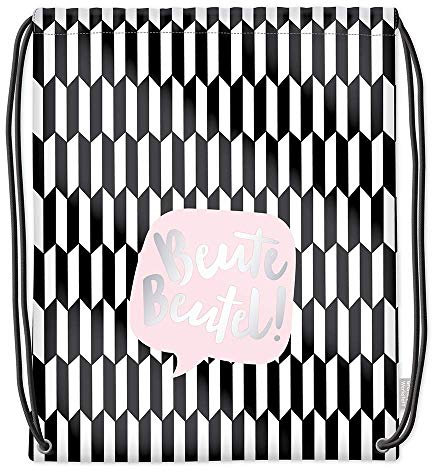 Grafik Werkstatt Turnbeutel mit lustigem Spruch | Rucksack | Gym Bag | Sportbeutel | Gymsack | schwarz