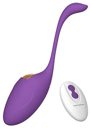 Lustfactor LUDA | DeLuxe Outdoor Vibro-Ei für Sie aus Silikon | Kabellose Funk Fernbedienung | Vibroei, Vibratorei, Vibrator, Eivibrator | 10 Vibrationsstufen | USB-Wiederaufladbar | Wassergeschützt