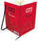 BRISA VW Collection - Volkswagen Notiz-Tage-Schreib-Buch, liniert im Hardcover-Einband im GTI Design DIN A5 (GTI THE Legend/Rot)